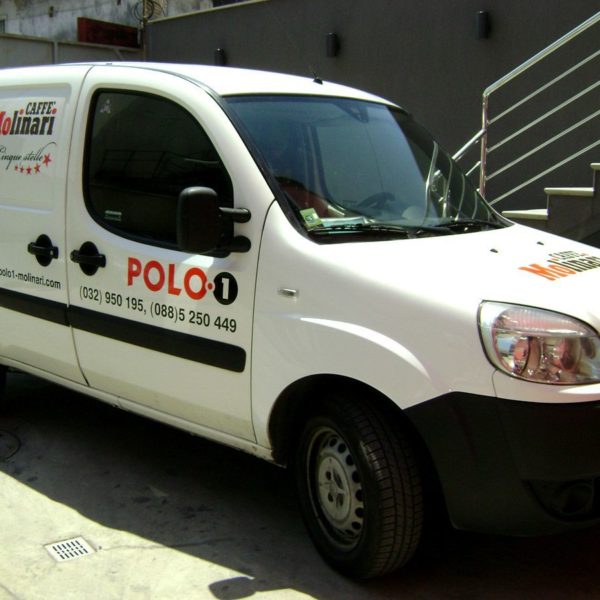 Molinari – attractive vehicle branding Molinari - attractive vehicle branding