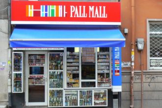 Branding of 24/7 store with illuminated signage