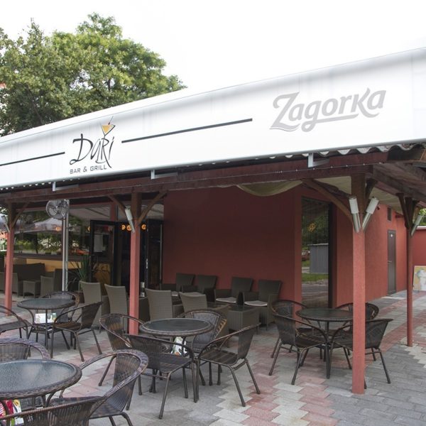 Advertising sign for restaurant Dari Advertising sign for restaurant Dari