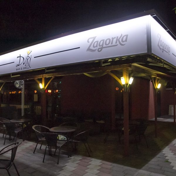 Zagorka signs with aluminum systems and vinyl