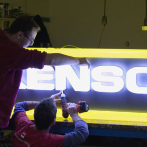 Изработка на обемни букви Kensol в Медия Дизайн Изработка на обемни букви Kensol в Медия Дизайн