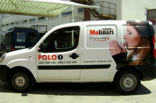 Vehicle wrapping for Molinari - Media Design