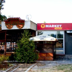 Рекламна светеща табела за супермаркет T-market, София