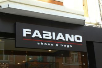 Светещи обемни букви от плексиглас Fabiano, Пловдив