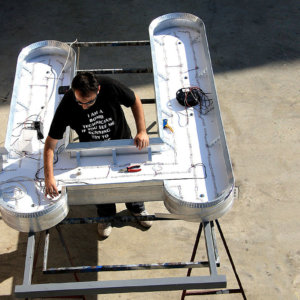 Осветяване на големи обемни букви с LED светодиоди