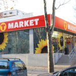 Signs with illuminative modules T-market Sofia