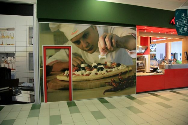 Винилна реклама за пицария Верди