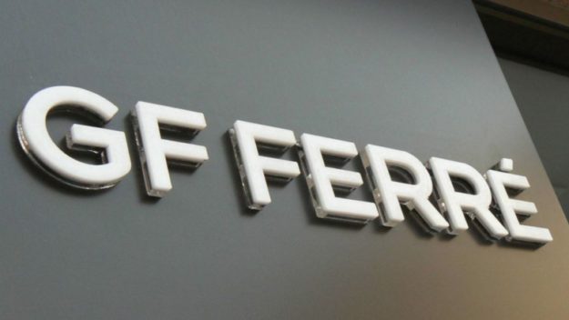 Acrylic sandwich channel letters GF Ferre 