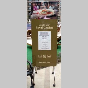 Информационна табела, борд. Хотел Royal Beach Barcelo