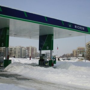 Светеща реклама – бензиностанция Micron Светеща реклама - бензиностанция Micron