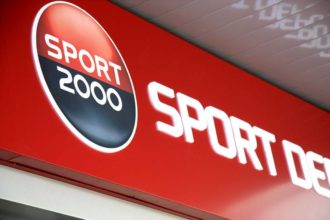 Sport Depot with new composite panel sign with embedded acrylic letters