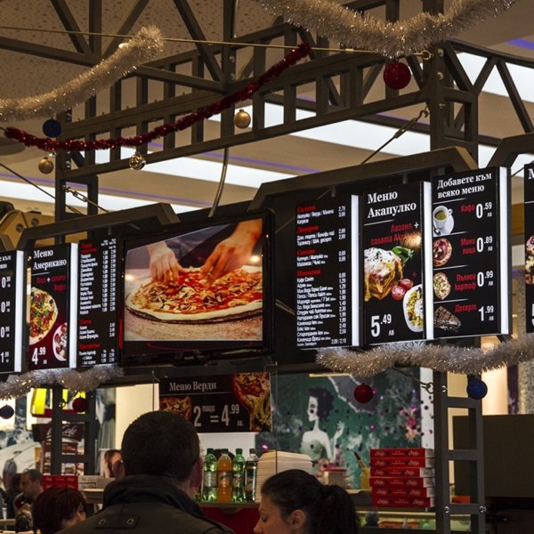 Illuminated acrylic advertising with G.O.Q. LED lighting Illuminated acrylic advertising with G.O.Q. LED lighting