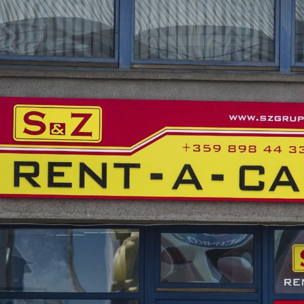 S&Z Rent A Car with new illuminated signs S&Z Rent A Car with new illuminated signs