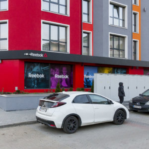 Reebook composite panel sign Reebook composite panel sign