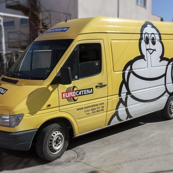 Брандиране на фирмени автомобили за Еврокатена Брандиране на фирмени автомобили за Еврокатена