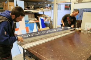 Making an acrylic face sign for RewardGateway