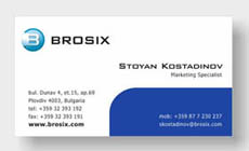 Рекламни материали на Brosix, визитки
