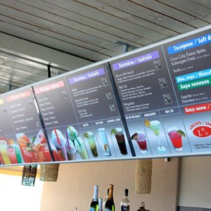 Cool&Hott светещо меню за заведение в Св. Влас