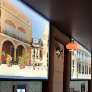 Illuminated vinyl sings for La Cubanita Illuminated vinyl sings for La Cubanita