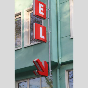 Double-sided acrylic signs for Noviz Hotel – sign making company Media Design Double-sided acrylic signs for Noviz Hotel - sign making company Media Design