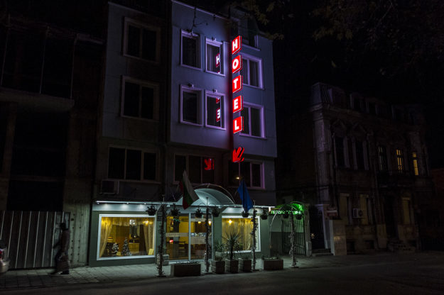 Illuminated acrylics signs for Noviz Hotel