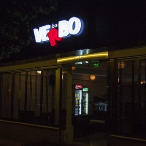 Attractive illuminated letters for Verbo Bar Verbo, Plovdiv