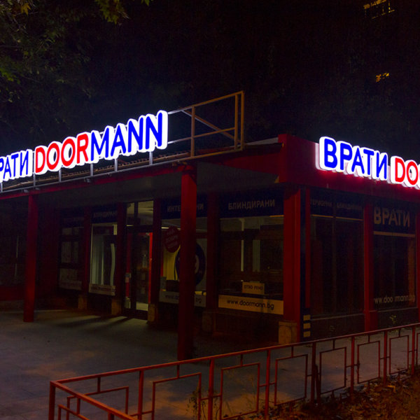 Doormann led illuminated channel letters