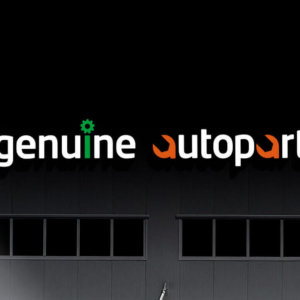 Genuine Autoparts_Obemni bukvi 01_Night copy Светещи обемни букви Genuine Autoparts със светодиоди
