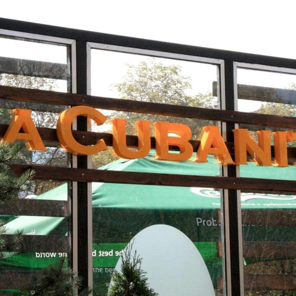 Orange channel letters La Cubanita Orange channel letters La Cubanita