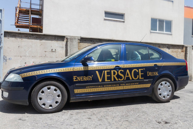 Versace car wrapping