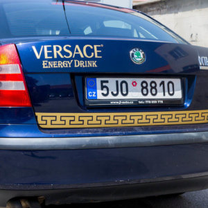 Автомобил с рекламно фолио на Versace Energy Drink Автомобил с рекламно фолио на Versace Energy Drink