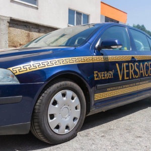 Частично обеляпне на кола с реклама на Versace Energy Drink Частично обеляпне на кола с реклама на Versace Energy Drink