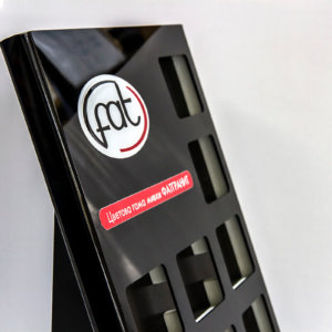 Personalized acrylic sample device FAT Personalized acrylic sample device FAT