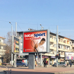 Тотал Спорт клуб с красив дизайн на билборд от Медия Дизайн