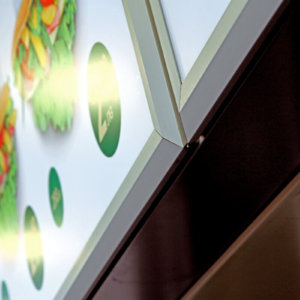 Светещи снап рамки за меню на павилион Регата, Пловдив