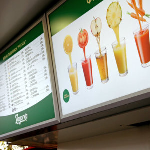 Светещи снап рамки, брандирани с реклама на Загорка