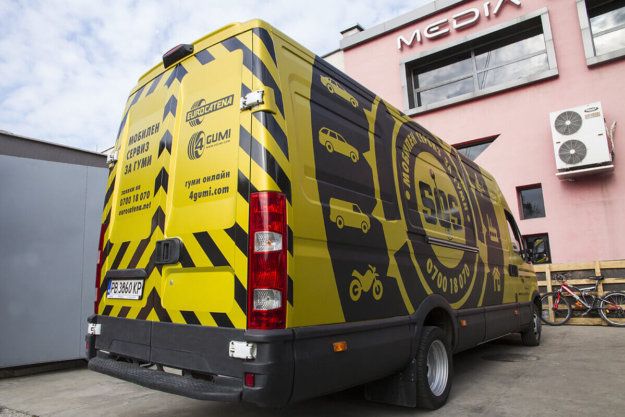 Brand new look for Eurocatena's company truck