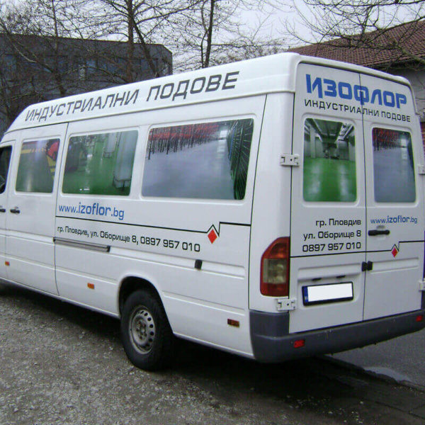 Media Design branded one of Izoflor’s company vehicle Media Design branded one of Izoflor's company vehicle
