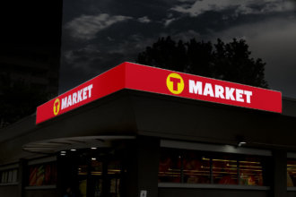 Sign with LED lighting G.O.Q. LED for T-market Sofia Dianabad