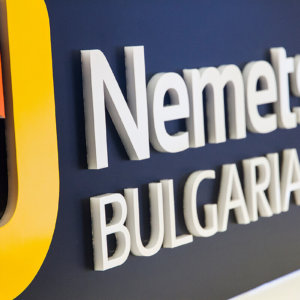 Sign from acrylic for Nemetschek Bulgaria Sign from acrylic for Nemetschek Bulgaria