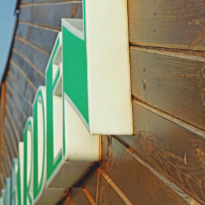 Букви от плексиглас с фолио на 3M - Bamboo Garden Пловдив