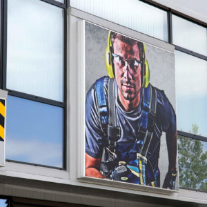 Светеща табела на сградата на Bultex 99 Русе Светеща табела на сградата на Bultex 99 Русе