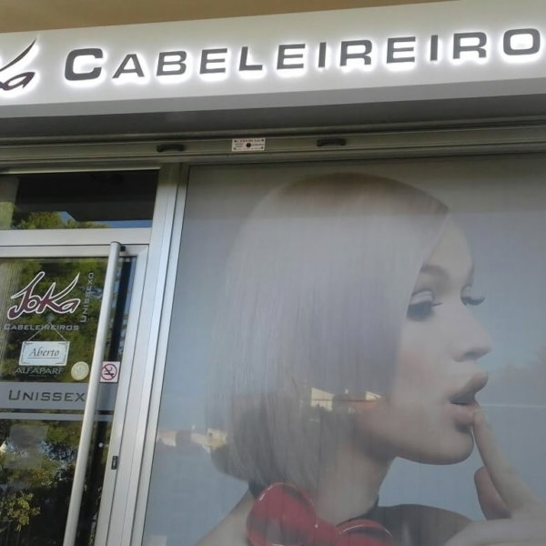 Светещи обемни букви изработени за Joka Португалия