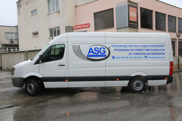 ASG Retreading - vehicle branding with 3m Scotchcal 50