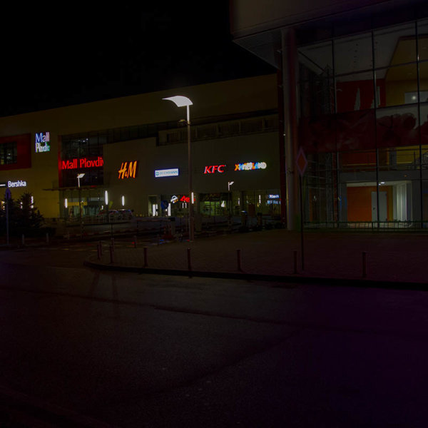 Hippoland brand received bright illuminated outdoor ad 