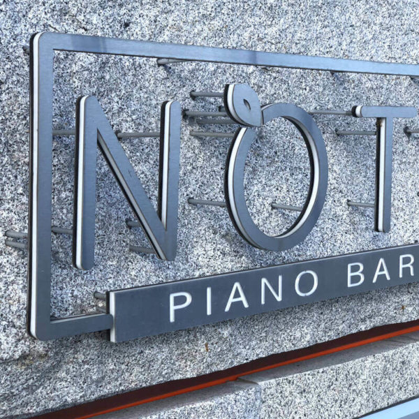 Channel letters for Piano Bar Noti in Sveti Vlas Channel letters for Piano Bar Noti in Sveti Vlas