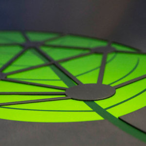 Светеща иноксова табела за Биологичен център гр. Пловдив