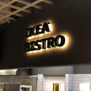Ефектно светещи обемни букви IKEA BISTRO Ефектно светещи обемни букви IKEA BISTRO