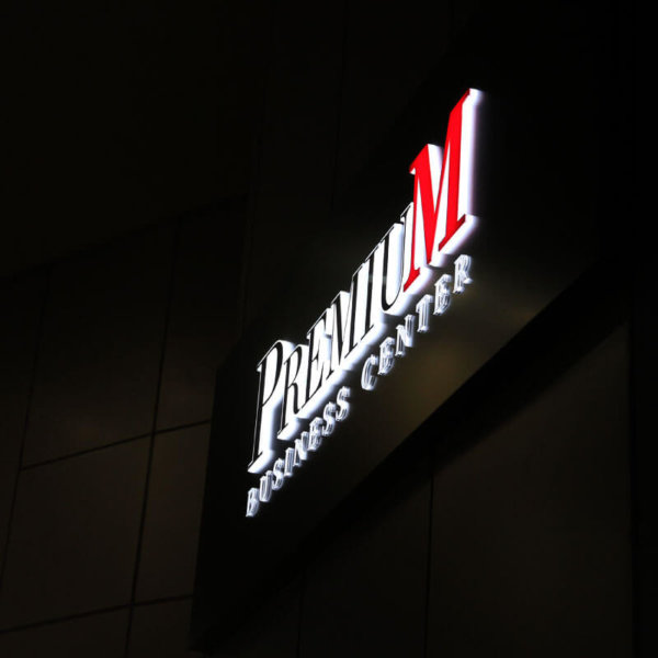 Illuminated acrylic channel letter