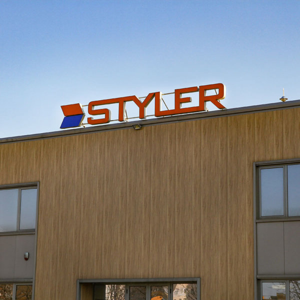 Обемни букви Styler за фабрика за мъжко облекло в Пловдив